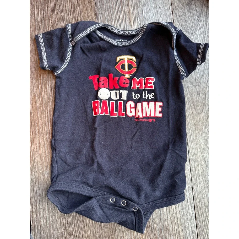 MLB‎ Minnesota Twins Navy Blue Take Me Out To The Ballgame Baby Bodysuit 18M